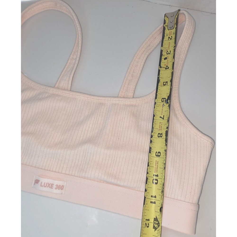 Women's Fabletics Luxe360 Rib Bralette – Pale Pink (NWOT) Small